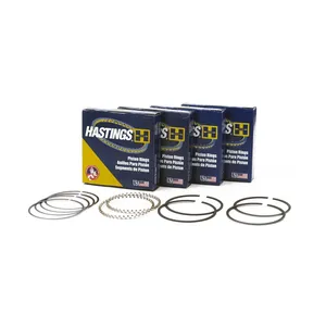 Anillos de pistón Hastings, diámetro 3-1/2", cromo/molibdeno. +.005"