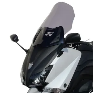 Parabrisas transparente curvado para motocicleta
