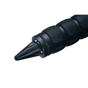 Tapones de extremo de maneta Kuryakyn Stiletto. Negro brillante