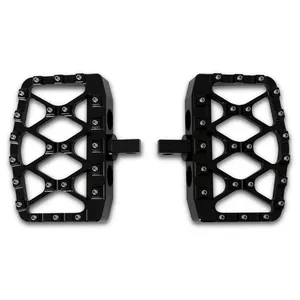 Burly, estriberas mini MX-Evolution, pasajero. Negro