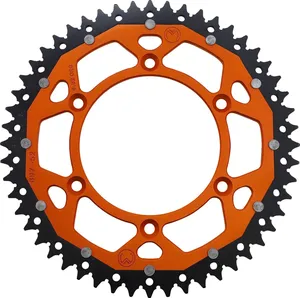 Corona de rueda trasera metálica para motocicleta