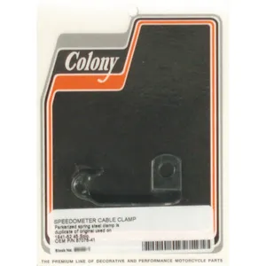 Colony, abrazadera de cable de velocímetro. Parkerizado negro