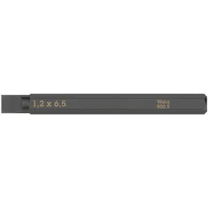 Bit Wera de cabeza plana para destornillador de impacto 1.2