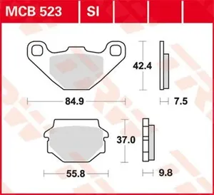 Pastillas de freno sinterizadas Serie SI para uso off-road