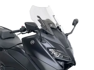Parabrisas transparente para scooter visto desde el frente