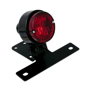 Luz trasera de contorno. Negra. con soporte