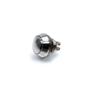 Motogadget, pulsador de repuesto (M12). Acero inoxidable