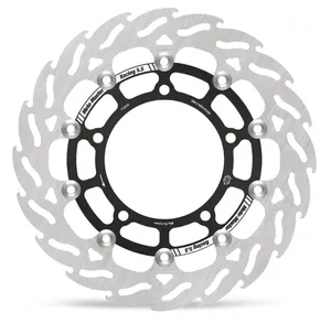 Disco de freno Race Series con diseño Flame Series en detalle