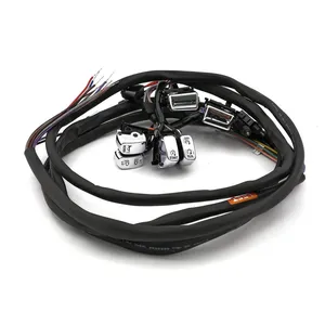 Kit de interruptores y cableado de manillar. Crucero. LED. Cromado