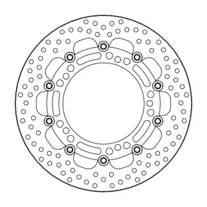 Rotor de freno flotante serie Halo de Moto-Master