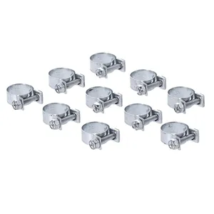 Abrazaderas de manguera Aba, 15mm para manguera de 5/16". Galvanizadas