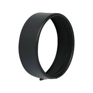 Anillo decorativo empotrado. Faro de 5-3/4". Negro