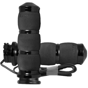 Empuñaduras Avon con cojín de aire calefactado, anodizado negro