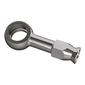 Goodridge, banjo 3/8"/M10. Recto. Acero inoxidable