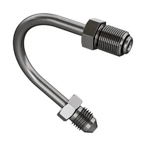 Goodridge, racor codo 'U' 150°. Acero inoxidable