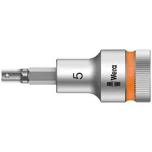 Punta hexagonal Wera Zyklop con accionamiento de 1/2" y función de retención