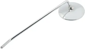 Espejo retrovisor universal con marca E montado en manillar de motocicleta
