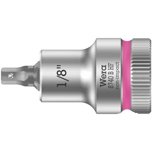 Wera Zyklop 3/8" Bit hexagonal con función de sujeción Tallas US