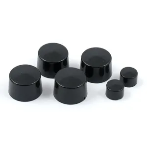 Juego de tapas de pernos de presión Smoothtopps. Negro