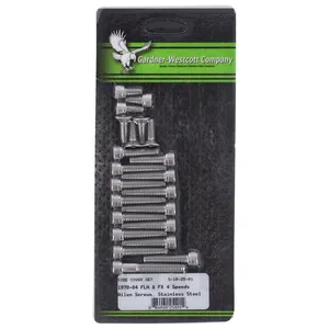 Kit de montaje de tapa lateral Big Twin, allen de acero inoxidable