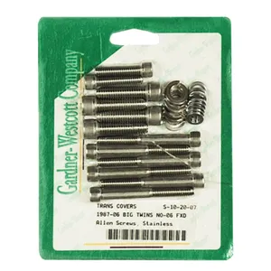 GW, kit de tornillos para tapa lateral de transmisión. Cabeza Allen de acero inoxidable