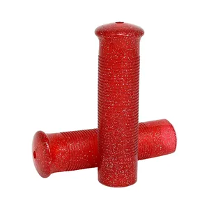 Empuñaduras Anderson de 7/8" con purpurina roja