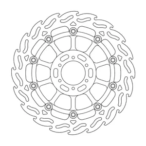 Rotor de freno flotante serie Flame de Moto-Master