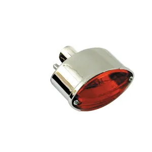 Luz trasera cateye mini. Cromada