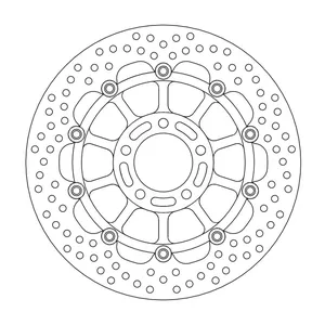 Rotor de freno flotante serie Halo de Moto-Master