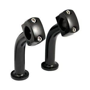 Juego de riseres pullback abombados. Elevación de 5". Negro