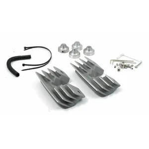 Juego de cubiertas para puente de pernos de culata. Aletadas, plata