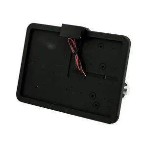 CPV, soporte para matrícula tipo 'deslizante'. Montaje lateral, negro