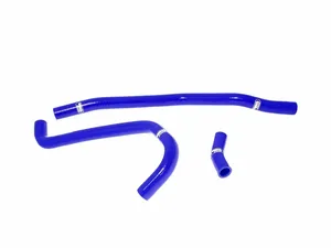 Radiator hose kit - blue silicone tubes