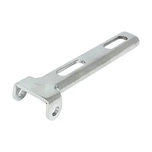 Bisagra universal para asiento individual, montaje cuadrado. Cromado
