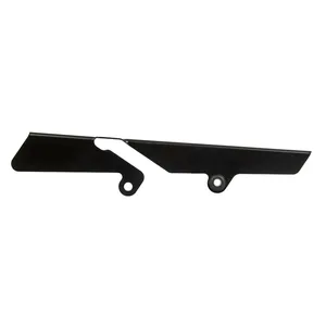 Rick's Motorcycles, protector de correa sin recorte. Negro brillante