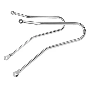 Motone, soporte de alforjas para Triumph. Acero inoxidable pulido
