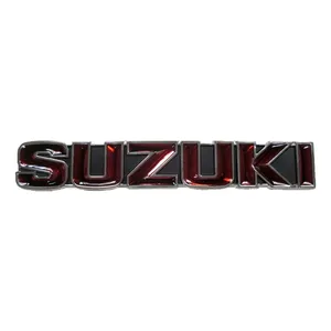 Emblema de depósito de combustible Suzuki, negro/rojo