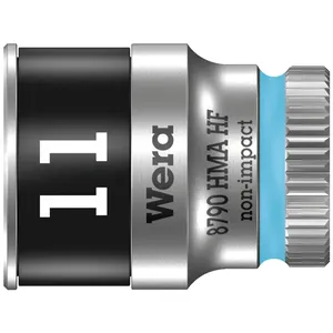 Llave de vaso Wera Zyklop 1/4" con función de retención - Métrica 11.0