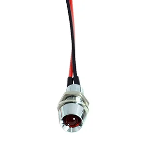 Intermitente LED personalizado. 1/4", rojo