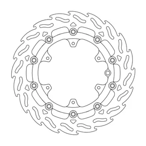 Rotor de freno flotante serie Flame de Moto-Master