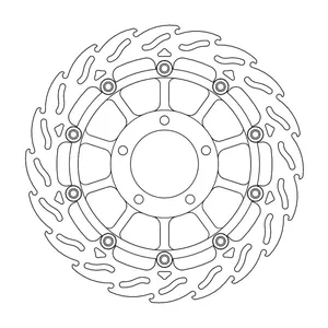 Rotor de freno flotante serie Flame de Moto-Master