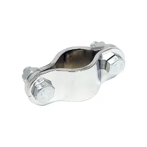 Paughco, abrazadera de cuadro de 2 piezas. Diámetro de 1". Cromada