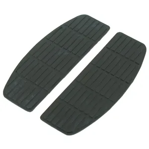 Almohadillas para estriberas de forma tradicional. Conductor. Negro