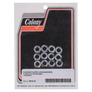 Arandelas de seguridad Colony 1/4" cromadas