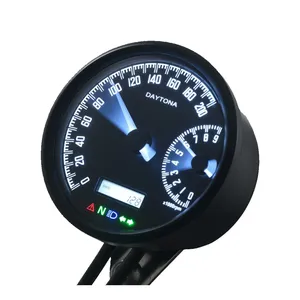 Daytona, velocímetro y tacómetro Velona de 80 mm 200 Kmh/9000rpm