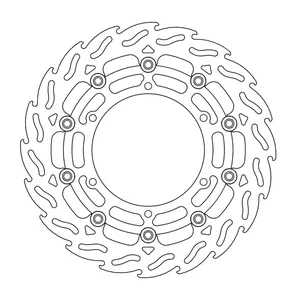 Rotor de freno flotante serie Flame de Moto-Master