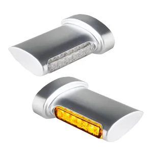 HeinzBikes, set de intermitentes LED Winglets. Cromo satinado