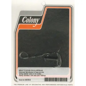Colony, kit de pasador de horquilla y resorte para asiento individual