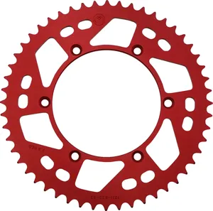 Piñón trasero de aluminio - 52 dientes rojo