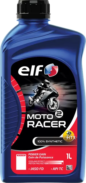 Botella de aceite sintético Racer SYN para motores de 2 tiempos